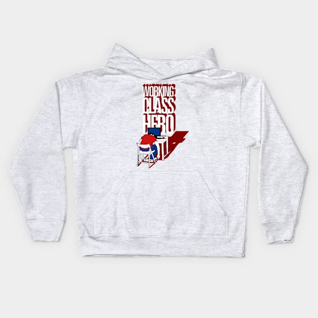 Working Class Hero Kids Hoodie by astronaut